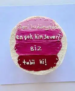 En Çok Seven Mesaj İçerikli Pasta