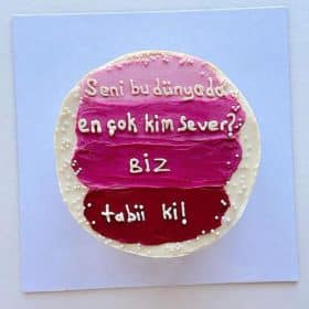 En Çok Seven Mesaj İçerikli Pasta