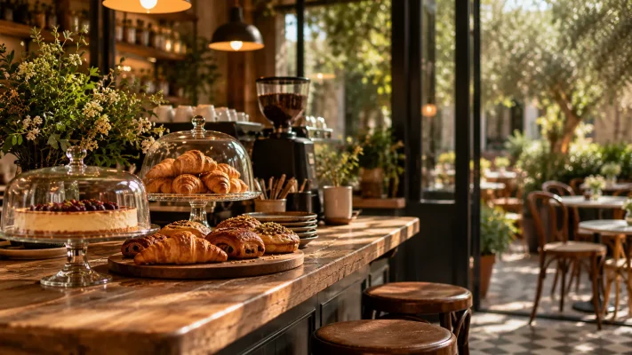 Kafe açarken kruvasan, pasta ve tatlı ürünleri için menü ve tedarik planlaması